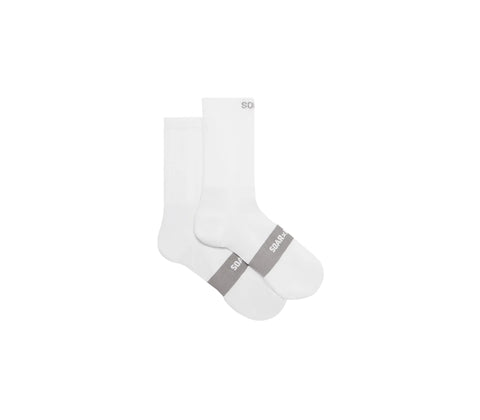 SOAR Running: Crew Sock - White