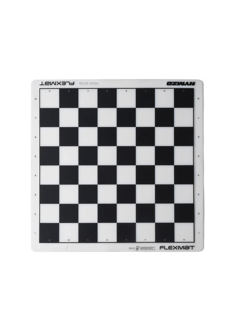 Nymzo: Flexmat Rollup Chess Board - White/Black
