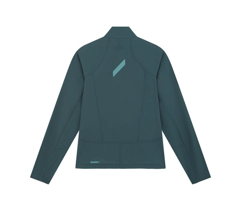 Soar Running: Women's Rainout Shell - Petrol Green