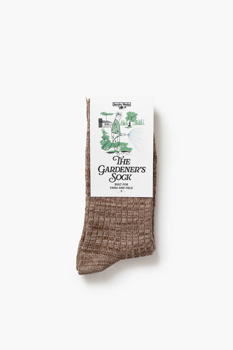 Service Works: The Gardener's Sock - Brown