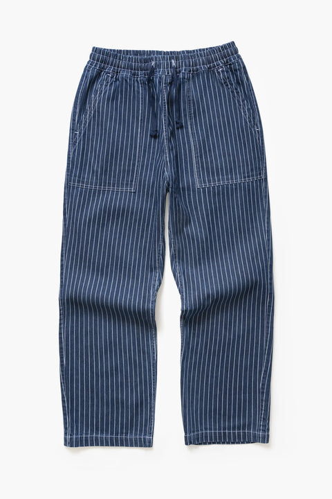 Service Works: Pinstripe Denim Chef Pants - Indigo