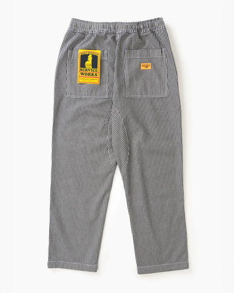 Service Works: House Gingham Chef Pant - Black