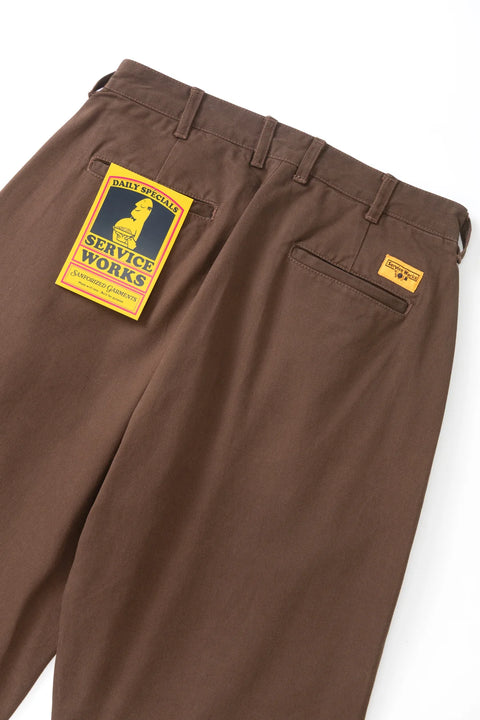 Service Works: Twill Waiter Pant - Brown