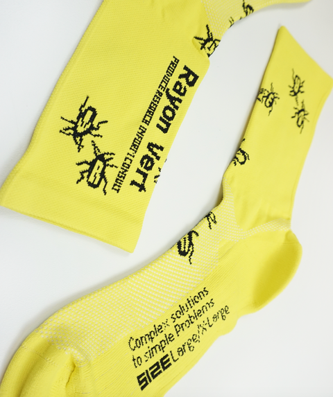 Rayon Vert: Kakerlaken Socks - Corn Yellow