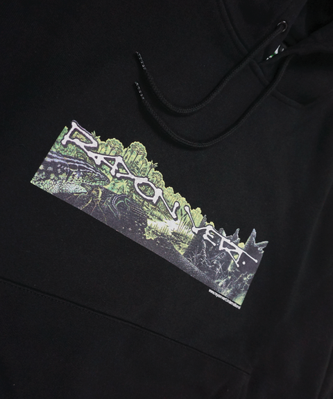 Rayon Vert: Mesozoic Hoodie - Golgotha Black