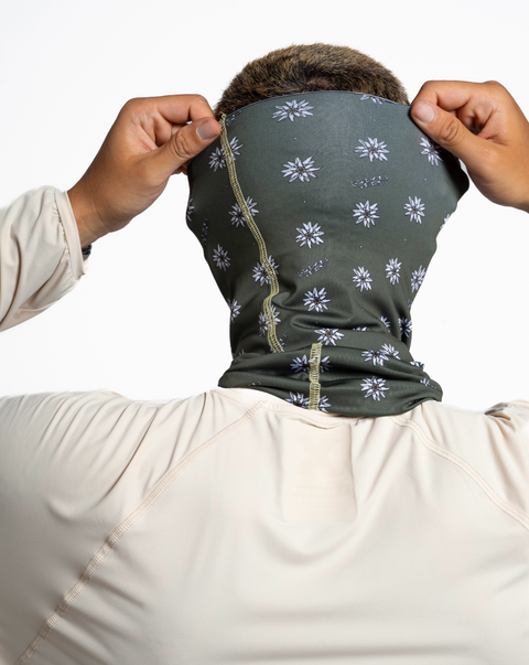 Rayon Vert: Head Gaiter - Edelweiss Green