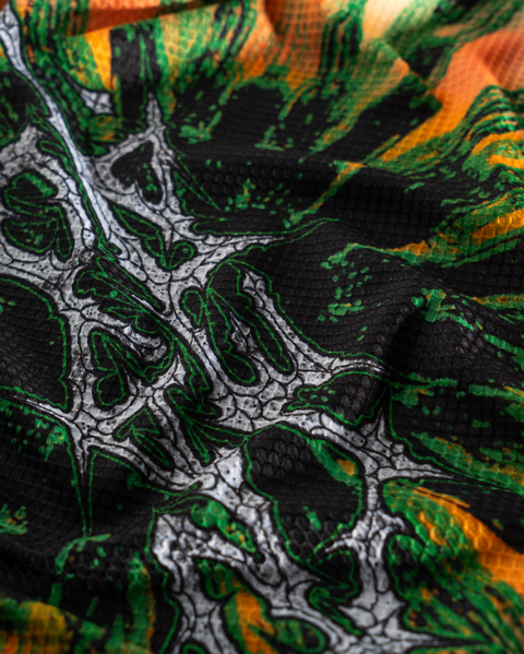 Rayon Vert: Scarful Xformance LS Tee - Grateful Dye