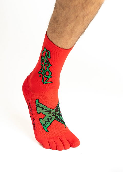 Rayon Vert: Rot Socks - Blood Red