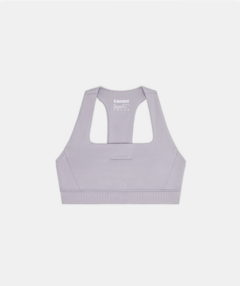Bandit Running: Women's Stamina-V Square Neck Run Bra - Violet Fog