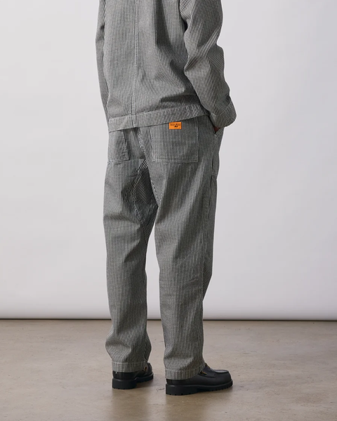 Service Works: House Gingham Chef Pant - Black