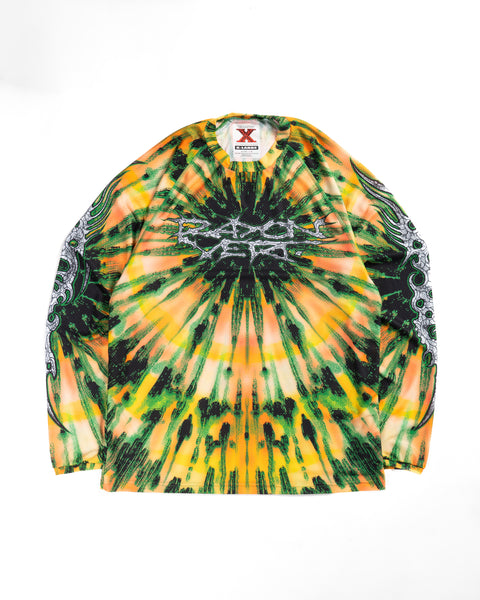 Rayon Vert: Scarful Xformance LS Tee - Grateful Dye