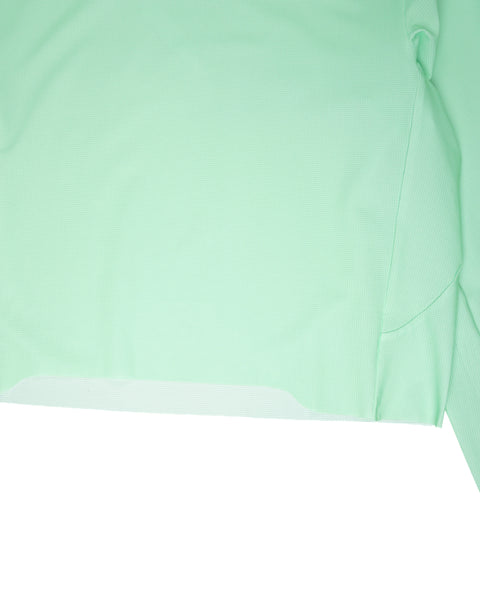 SOAR Running: Women's LS Crop Tee - Ash Green
