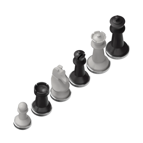 Nymzo: Stanton Series 01 Chess Pieces - Off White/Black