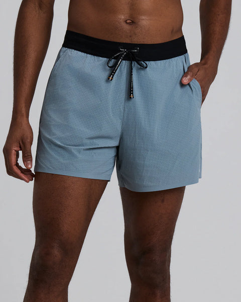Bandit Running: Men's Vento Next Gen 5" Run Short - Tranquil Blue