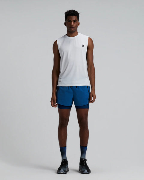 Bandit Running: Men's Micromesh Run Tank - White