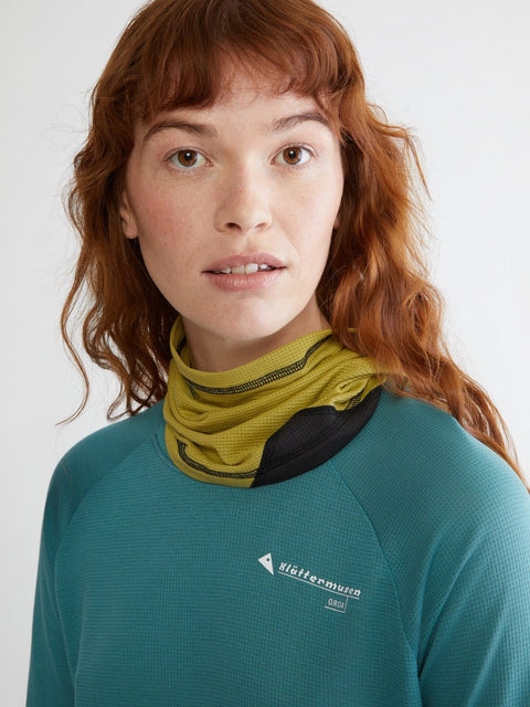 Klättermusen: Allvis Neck Gaiter - Beryl Green - HEATWAVE - Klättermusen: Allvis Neck Gaiter - Beryl Green