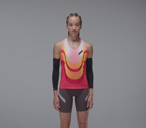 Soar Running: Women's Race Vest - Orange/White