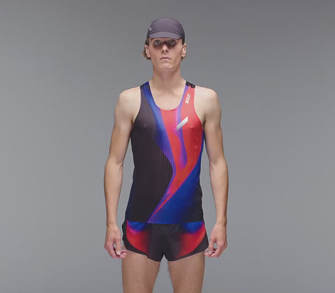 SOAR Running: Men's Race Vest - Winter Flame