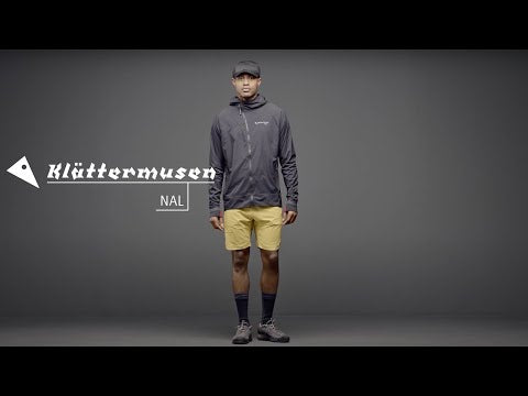 Klättermusen: Men's Nal Hooded Windbreaker Jacket - Olive