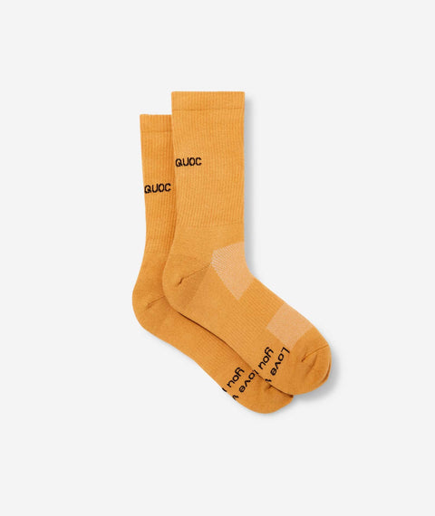 QUOC: All Road Sock - Amber - HEATWAVE - QUOC: All Road Sock - Amber