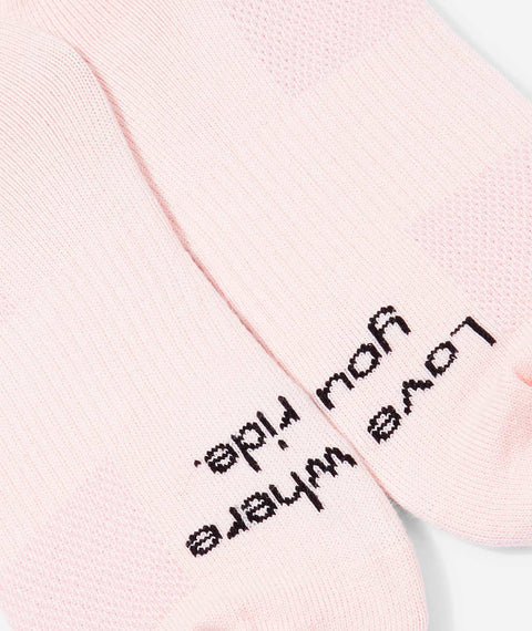 QUOC: All Road Sock - Dusty Pink - HEATWAVE - QUOC: All Road Sock - Dusty Pink