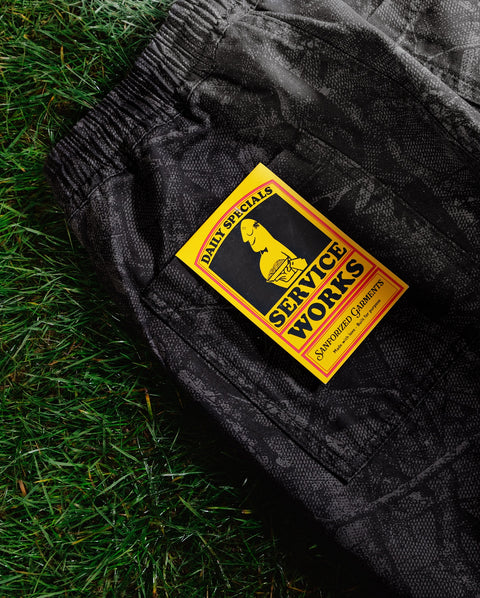 Service Works: Xerox Camo Chef Pant - Black