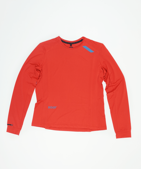 SOAR Running: Women's LS Tech Tee - Red - HEATWAVE - SOAR Running: Women's LS Tech Tee - Red - HEATWAVE - SOAR Running: Women's LS Tech Tee - Red