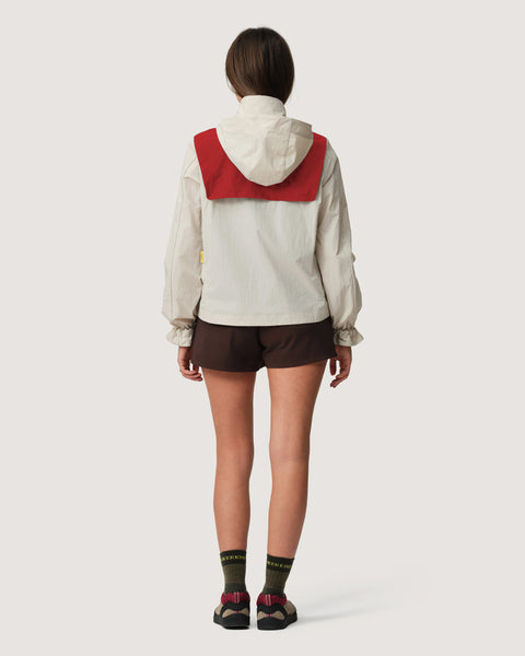 Hikerkind: Packable Windbreaker 01 - Dolomite/Rowan